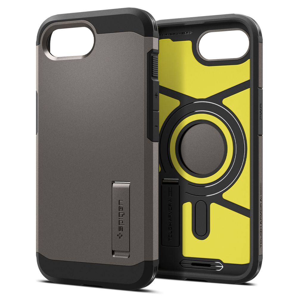443741_oryg Spigen Tough Armor Mag MagSafe case for iPhone 16E Gunmetal
