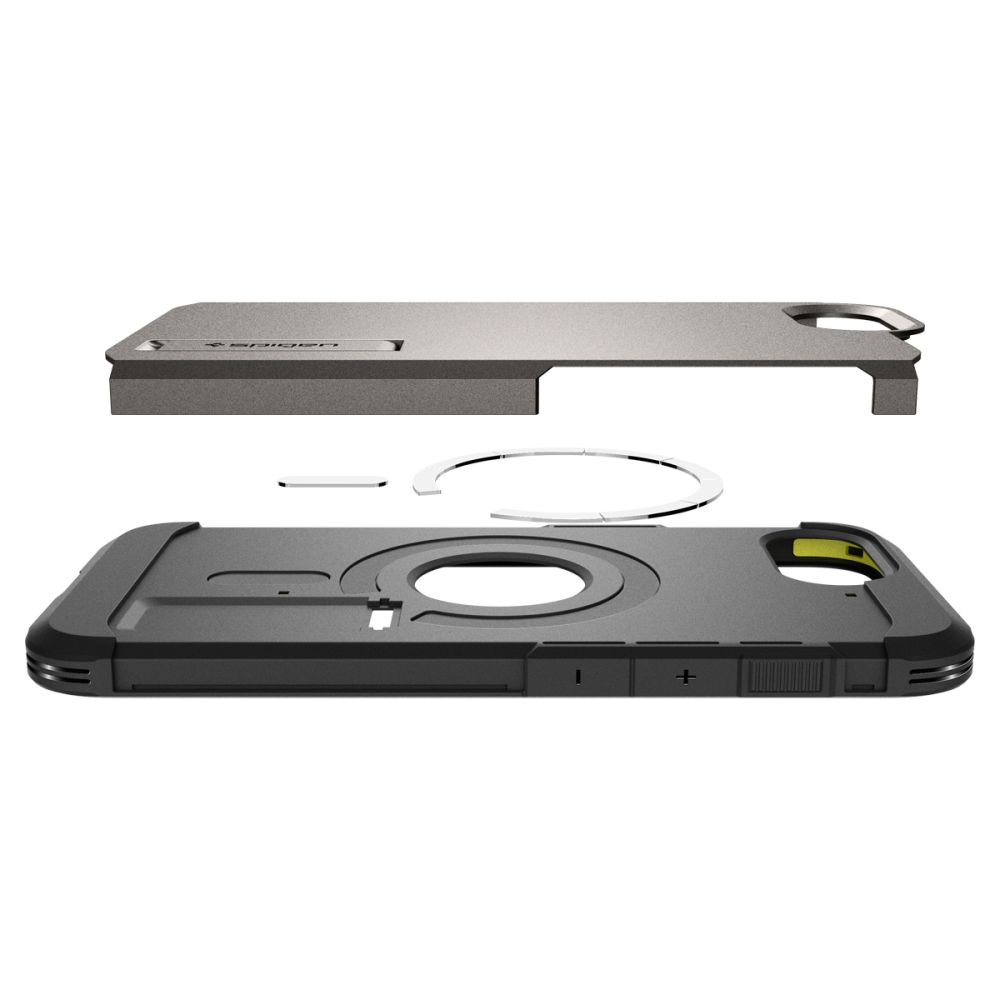 443749_oryg Spigen Tough Armor Mag MagSafe case for iPhone 16E Gunmetal