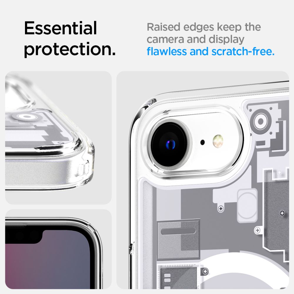 443788_oryg Spigen Ultra Hybrid Mag MagSafe Case for iPhone 16E Zero One White