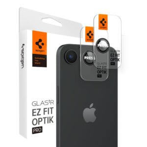 443808_oryg Spigen Optik Pro Glas.tR "EZ Fit" Camera Protector 2-Pack for iPhone 16E Black