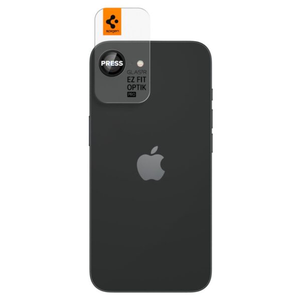 443809_oryg Spigen Optik Pro Glas.tR "EZ Fit" Camera Protector 2-Pack for iPhone 16E Black