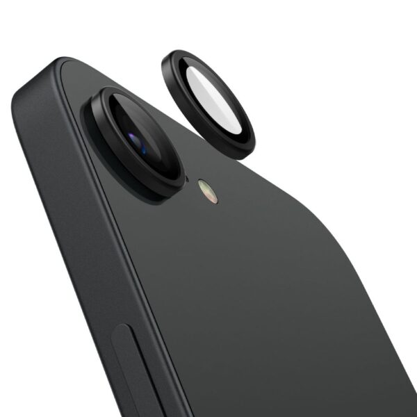 443810_oryg Spigen Optik Pro Glas.tR "EZ Fit" Camera Protector 2-Pack for iPhone 16E Black