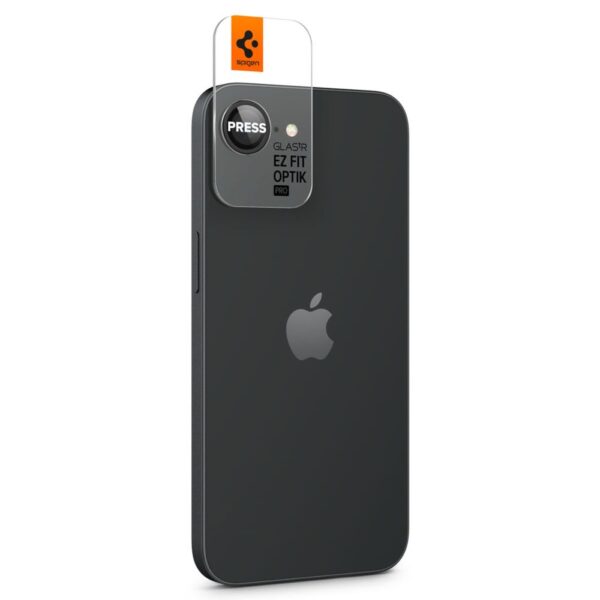 443813_oryg Spigen Optik Pro Glas.tR "EZ Fit" Camera Protector 2-Pack for iPhone 16E Black