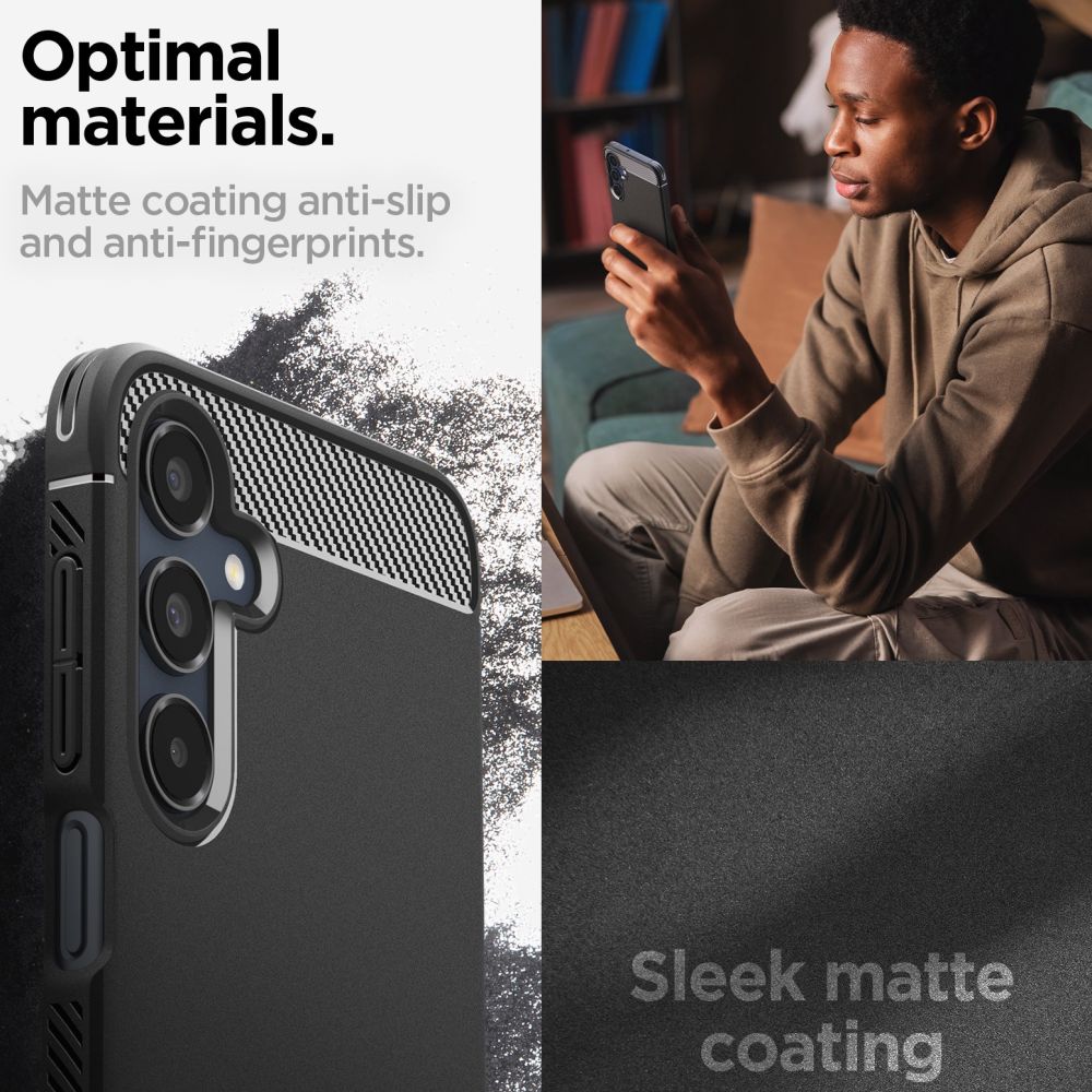 443842_oryg Spigen Rugged Armor case for Samsung Galaxy A16 4G / 5G Matte Black