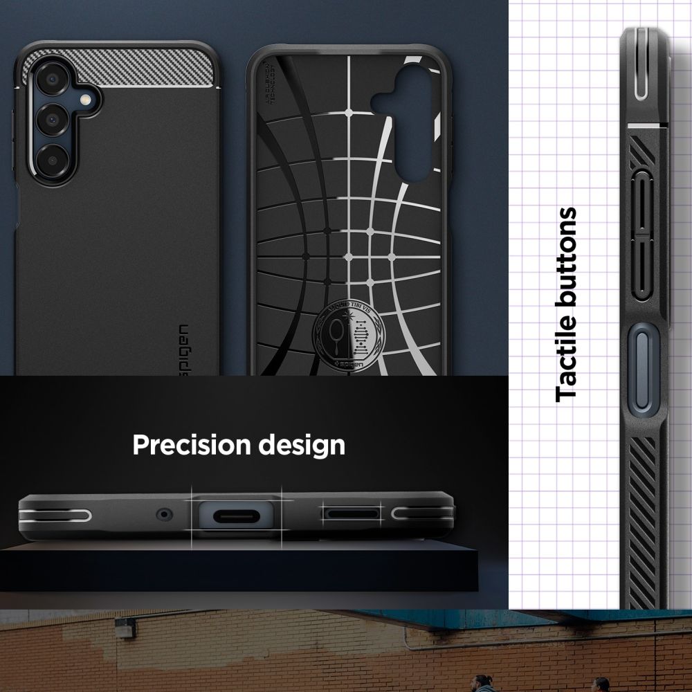 443843_oryg Spigen Rugged Armor case for Samsung Galaxy A16 4G / 5G Matte Black