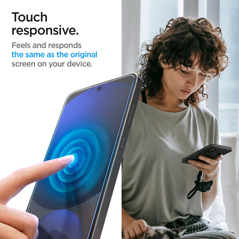 443884_oryg Spigen Glas.tR "EZ Fit" 2-Pack Tempered Glass for Samsung Galaxy A56 5G / S24 FE Transparent