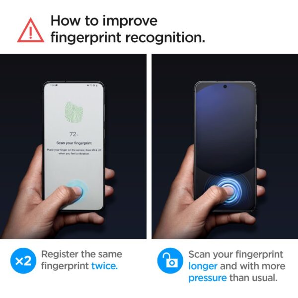 443885_oryg Spigen Glas.tR "EZ Fit" 2-Pack Tempered Glass for Samsung Galaxy A56 5G / S24 FE Transparent