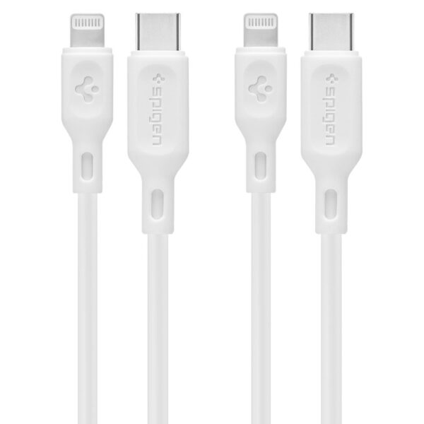 Spigen DuraSync MFi Lightning Cable 2-Pack 100cm White