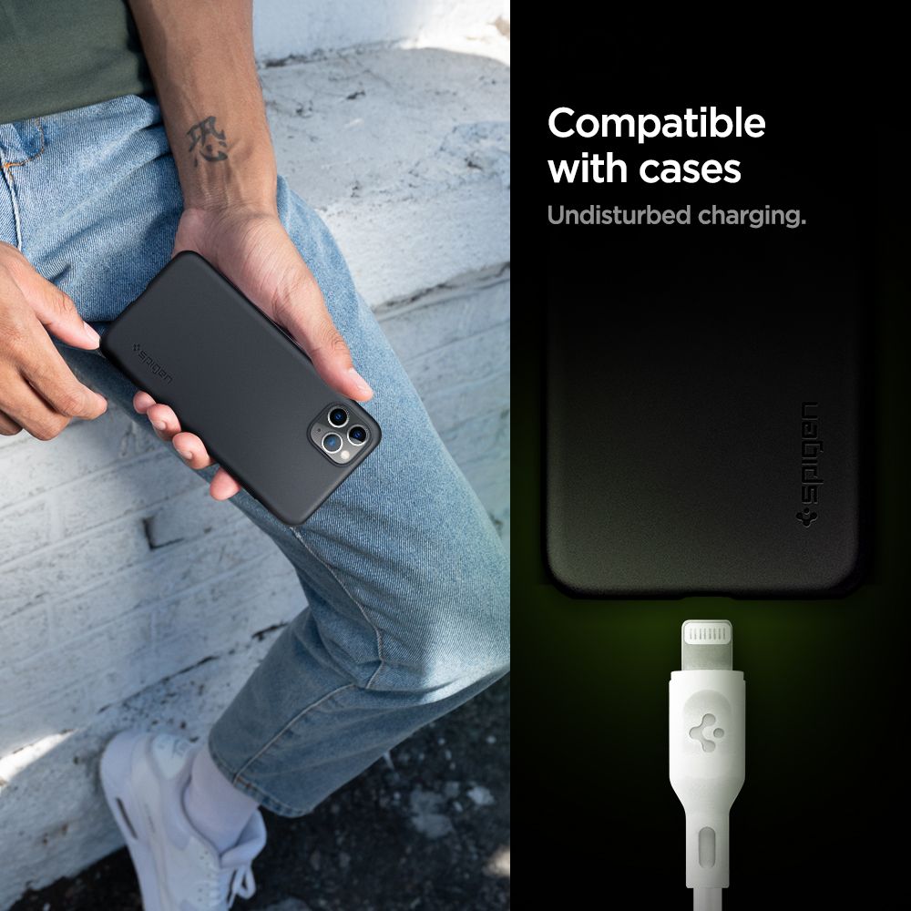 Spigen DuraSync MFi Lightning Cable 2-Pack 100cm White