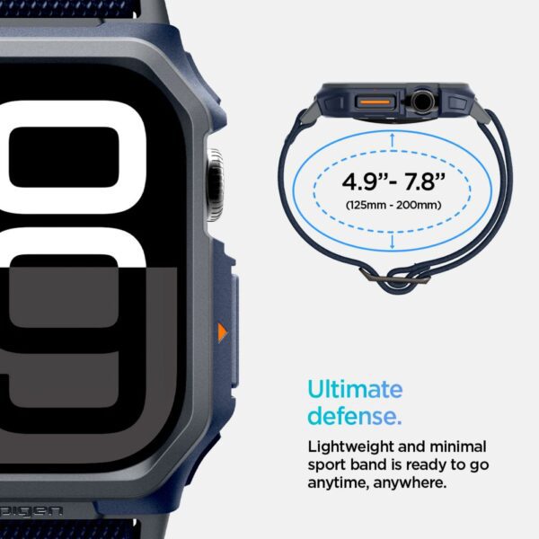 Spigen Lite Fit "Pro" case for Apple Watch 10 (46mm) Navy Blue