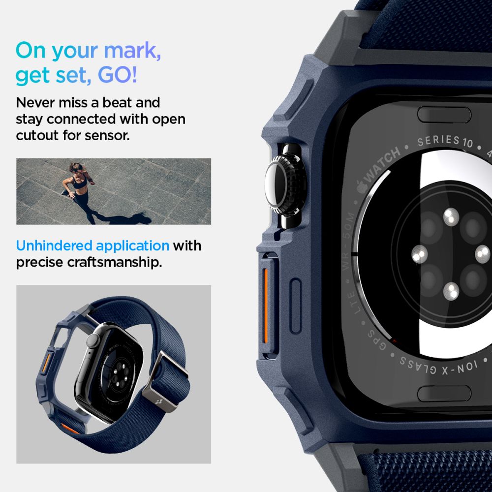 443990_oryg Spigen Lite Fit "Pro" case for Apple Watch 10 (46mm) Navy Blue