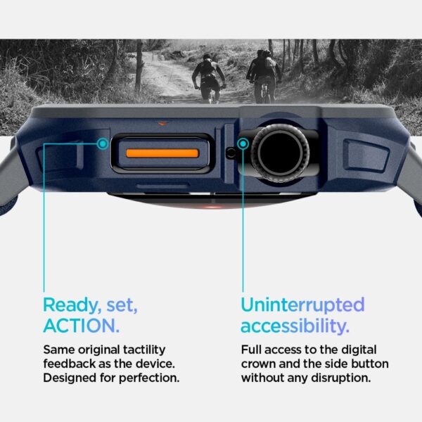 Spigen Lite Fit "Pro" case for Apple Watch 10 (46mm) Navy Blue