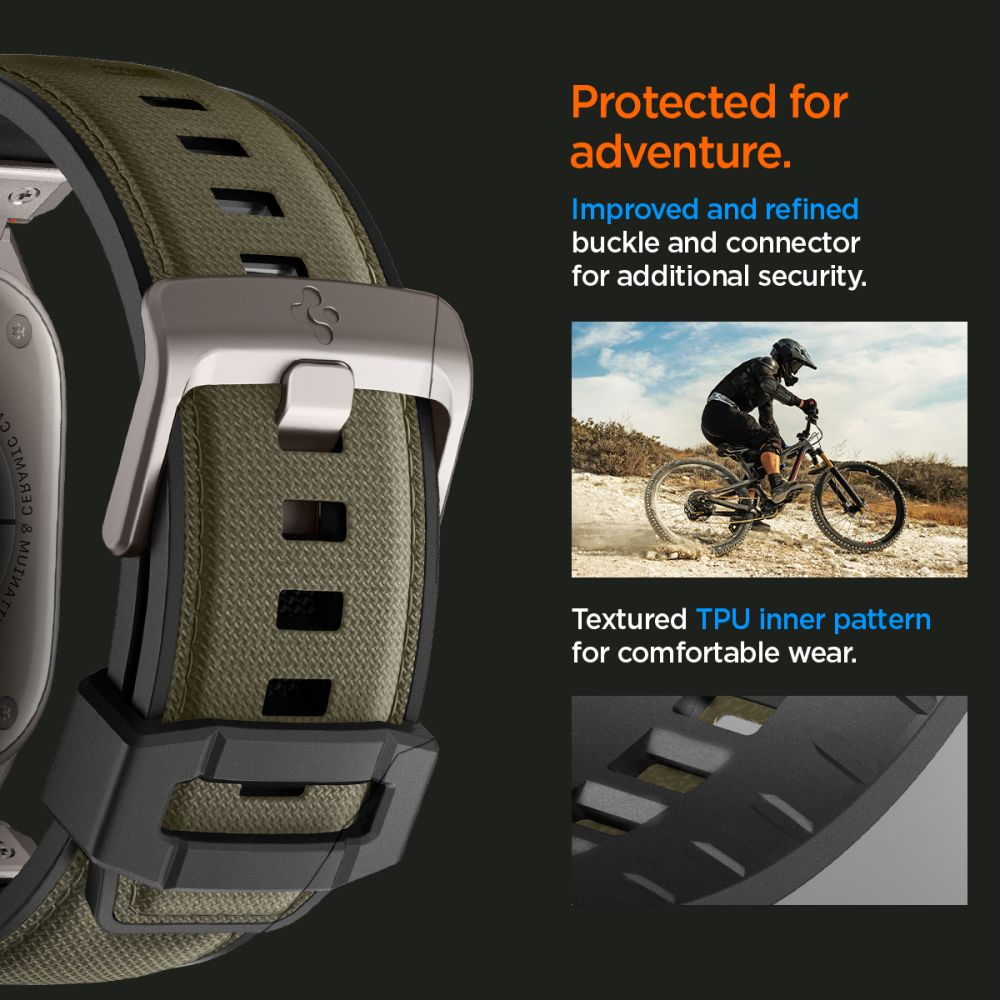 444073_oryg Spigen DuraPro Armor for Apple Watch 6 / 7 / 8 / 9 / 10 / SE / Ultra 1 / 2 (44 / 45 / 46 / 49mm) Military Green