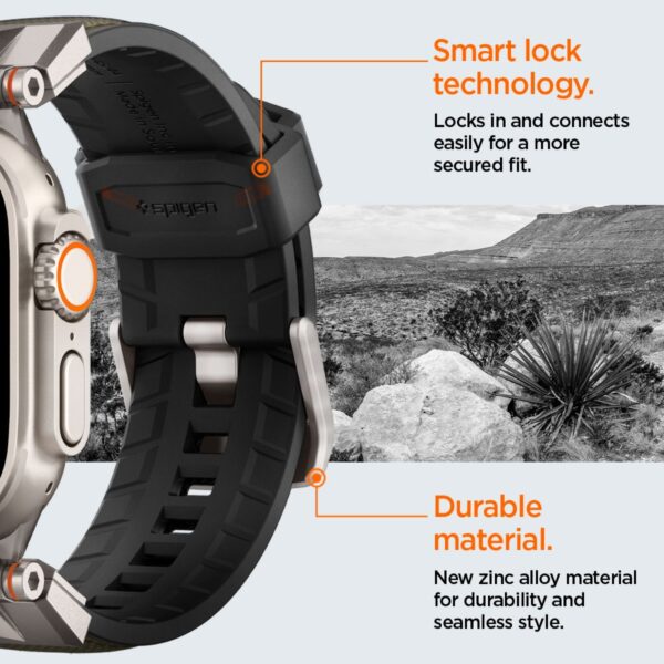 Spigen DuraPro Armor for Apple Watch 6 / 7 / 8 / 9 / 10 / SE / Ultra 1 / 2 (44 / 45 / 46 / 49mm) Military Green