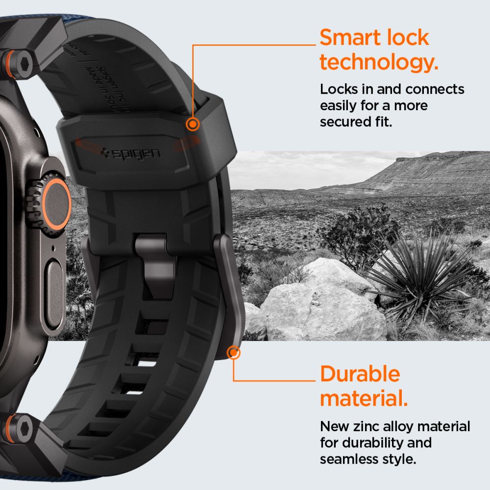 444088_oryg Spigen DuraPro Armor for Apple Watch 6 / 7 / 8 / 9 / 10 / SE / Ultra 1 / 2 (44 / 45 / 46 / 49mm) Navy Blue