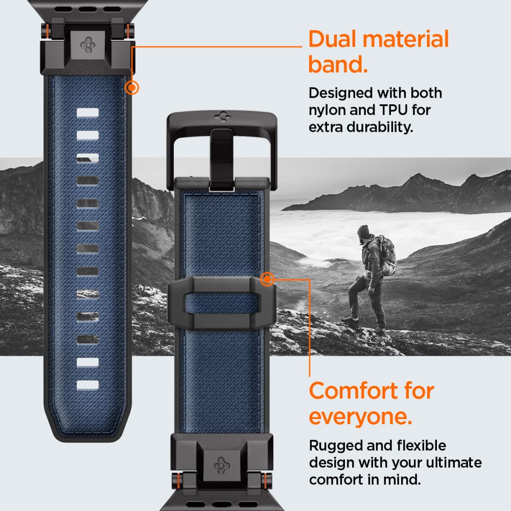 444089_oryg Spigen DuraPro Armor for Apple Watch 6 / 7 / 8 / 9 / 10 / SE / Ultra 1 / 2 (44 / 45 / 46 / 49mm) Navy Blue