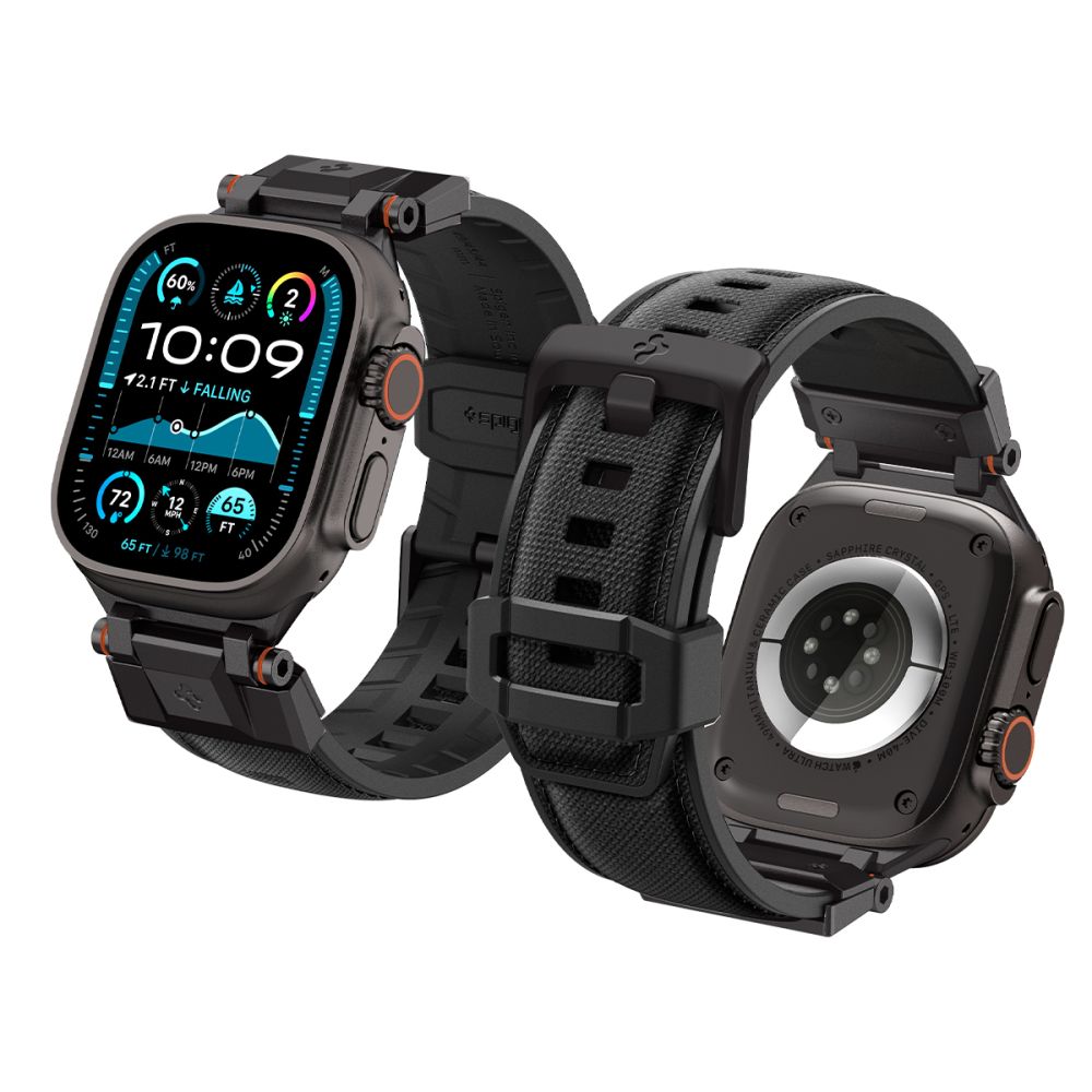 444105_oryg Spigen DuraPro Armor for Apple Watch 6 / 7 / 8 / 9 / 10 / SE / Ultra 1 / 2 (44 / 45 / 46 / 49mm) Black