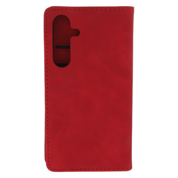 Smart Suede case for Samsung Galaxy S25 red