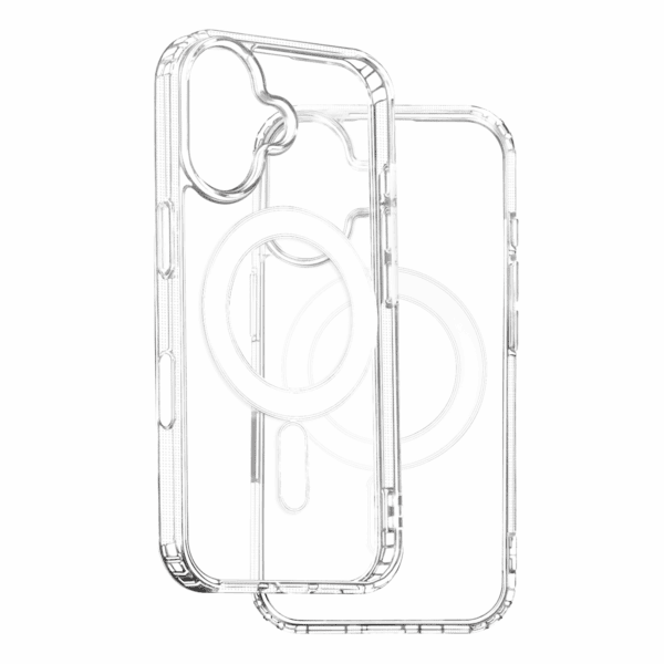 444416_oryg Anti Shock 1,5 mm Mag case for iPhone 16 6,1" transparent big hole + button
