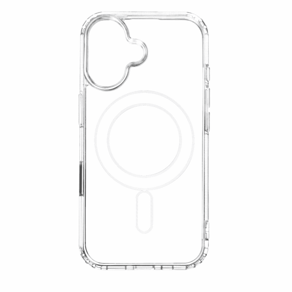 444418_oryg Anti Shock 1,5 mm Mag case for iPhone 16 6,1" transparent big hole + button