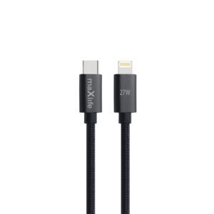 444611_oryg Maxlife MXUC-12 cable USB-C - Lightning 2,0 m 27W black