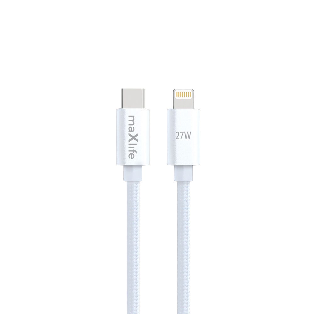 444612_oryg Maxlife MXUC-12 cable USB-C - Lightning 2,0 m 27W white
