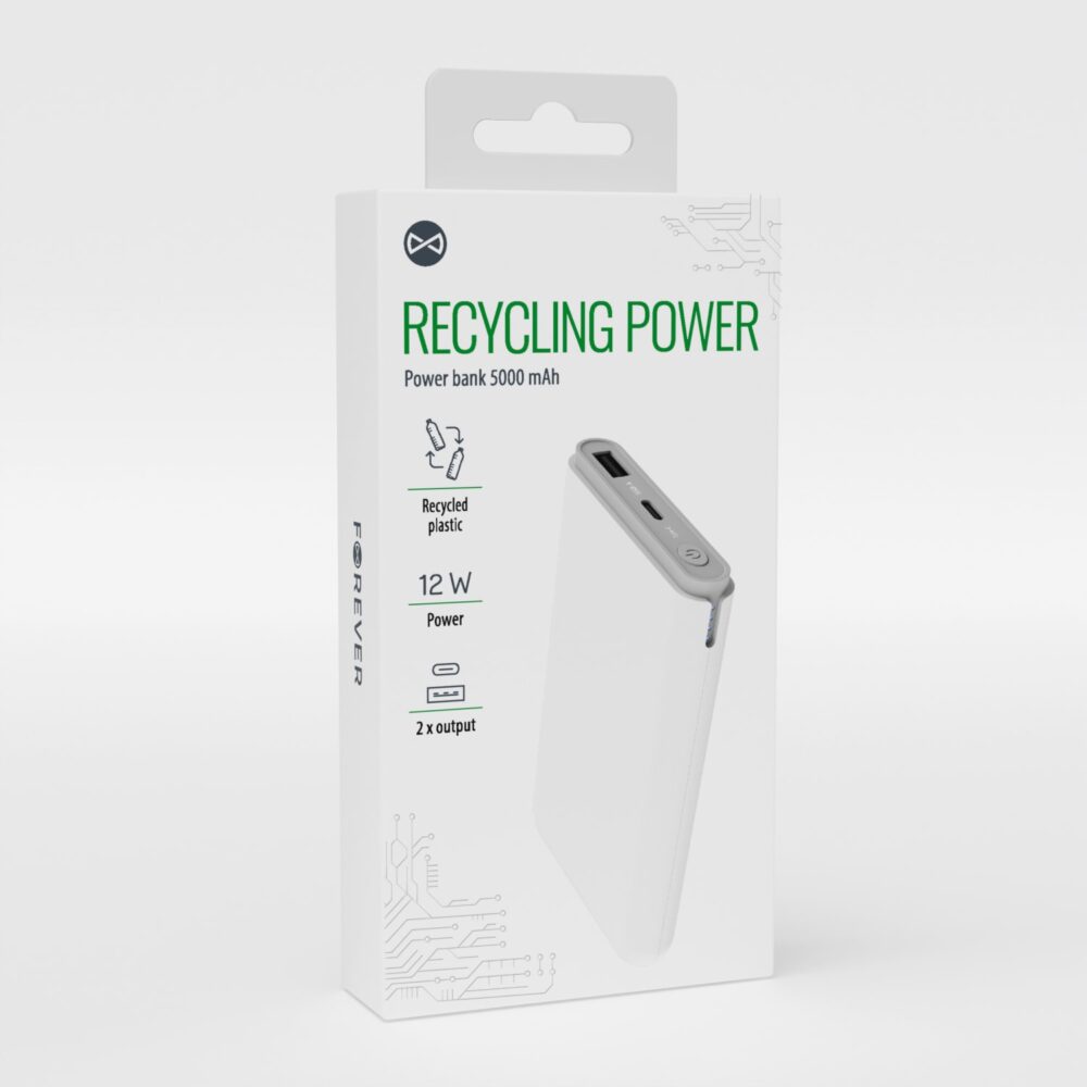 444847_oryg Forever recycling power bank 5000 mAh RPB-05-18,5