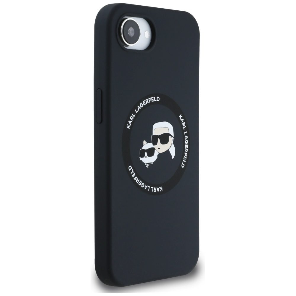 444937_oryg Karl Lagerfeld HC MagSafe Silicone Double Heads case for iPhone 16e Black