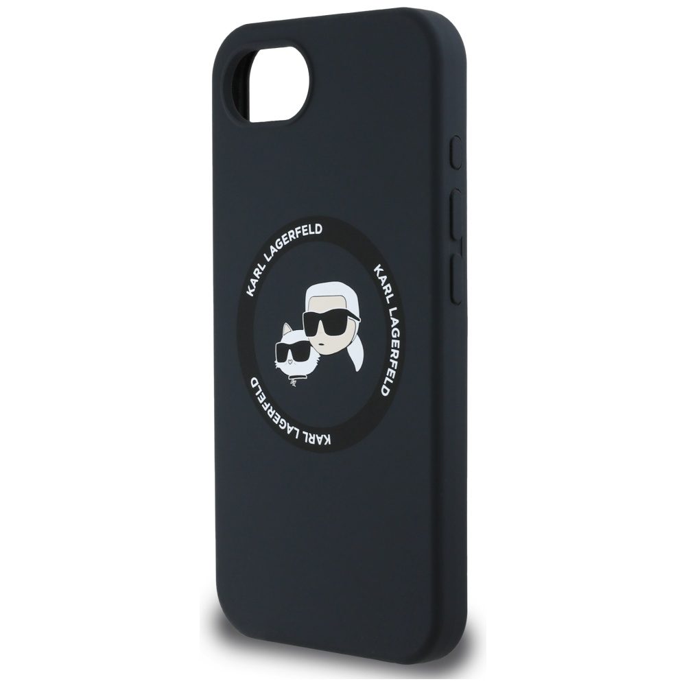 444939_oryg Karl Lagerfeld HC MagSafe Silicone Double Heads case for iPhone 16e Black