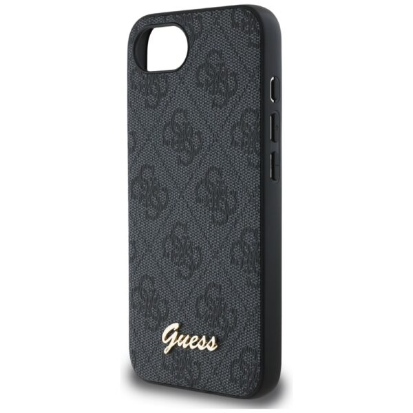 445024_oryg Guess HC MagSafe 4G PU Script Logo Case for iPhone 16e Black