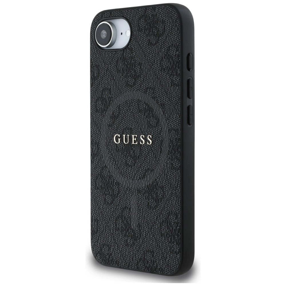 445052_oryg Guess HC MagSafe PU 4G Ring Classic Logo case for iPhone 16e Black
