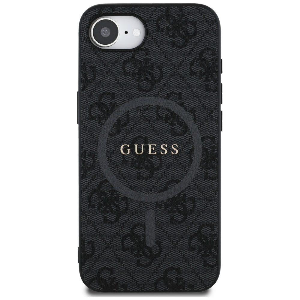 445053_oryg Guess HC MagSafe PU 4G Ring Classic Logo case for iPhone 16e Black