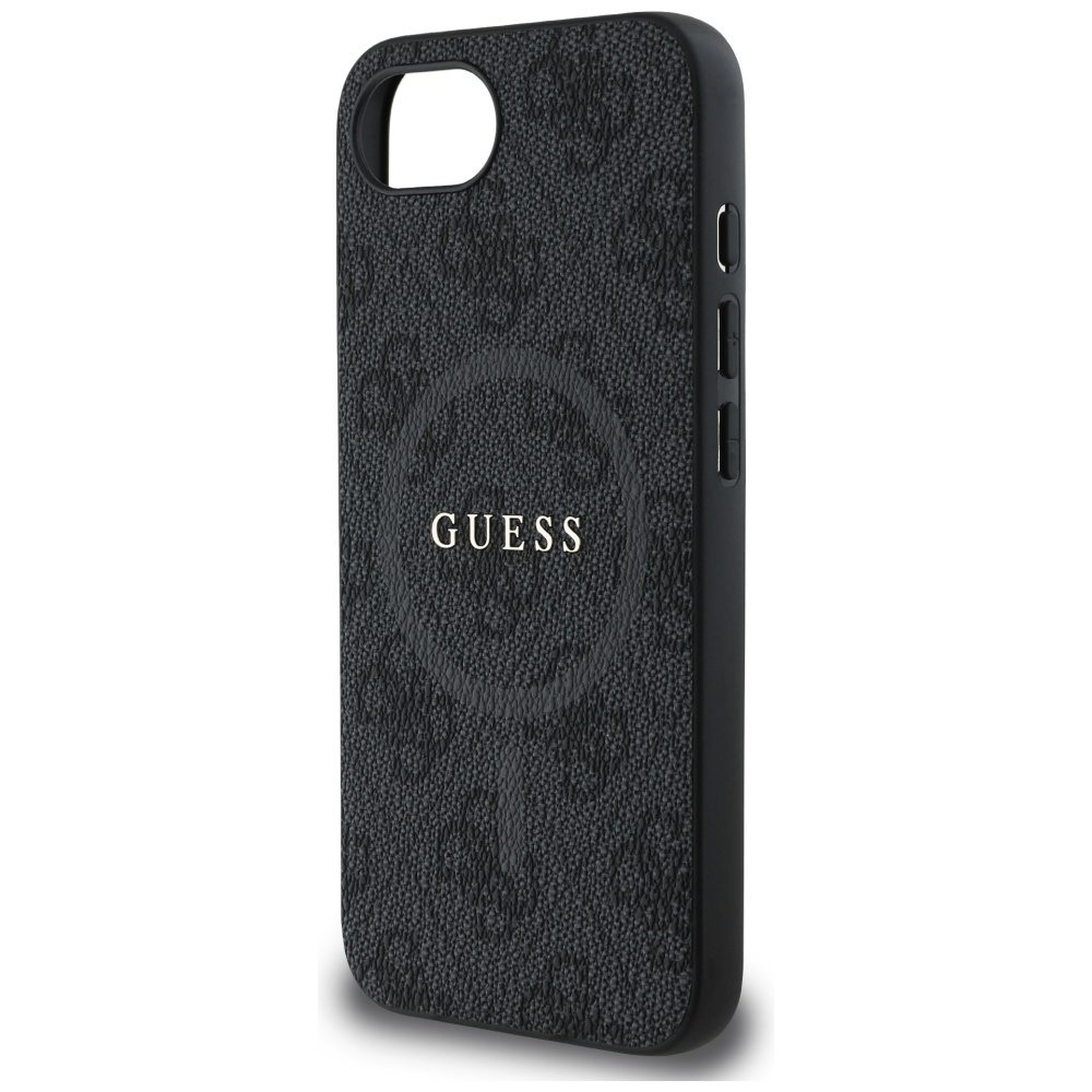 445056_oryg Guess HC MagSafe PU 4G Ring Classic Logo case for iPhone 16e Black