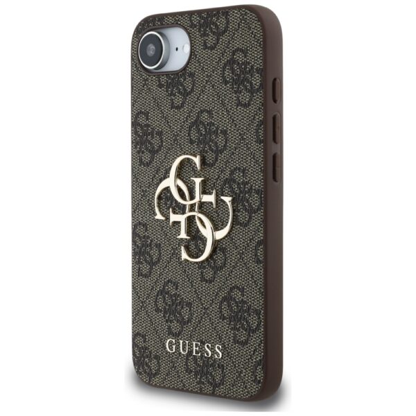 445068_oryg Guess HC 4G PU Big Logo Case for iPhone 16e Brown