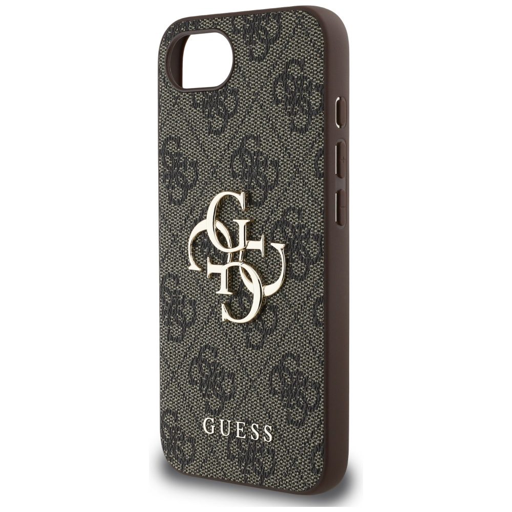 445072_oryg Guess HC 4G PU Big Logo Case for iPhone 16e Brown