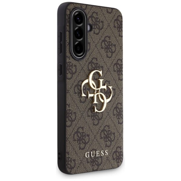 Guess HC 4G PU Big Logo Case for Samsung Galaxy A56 Brown