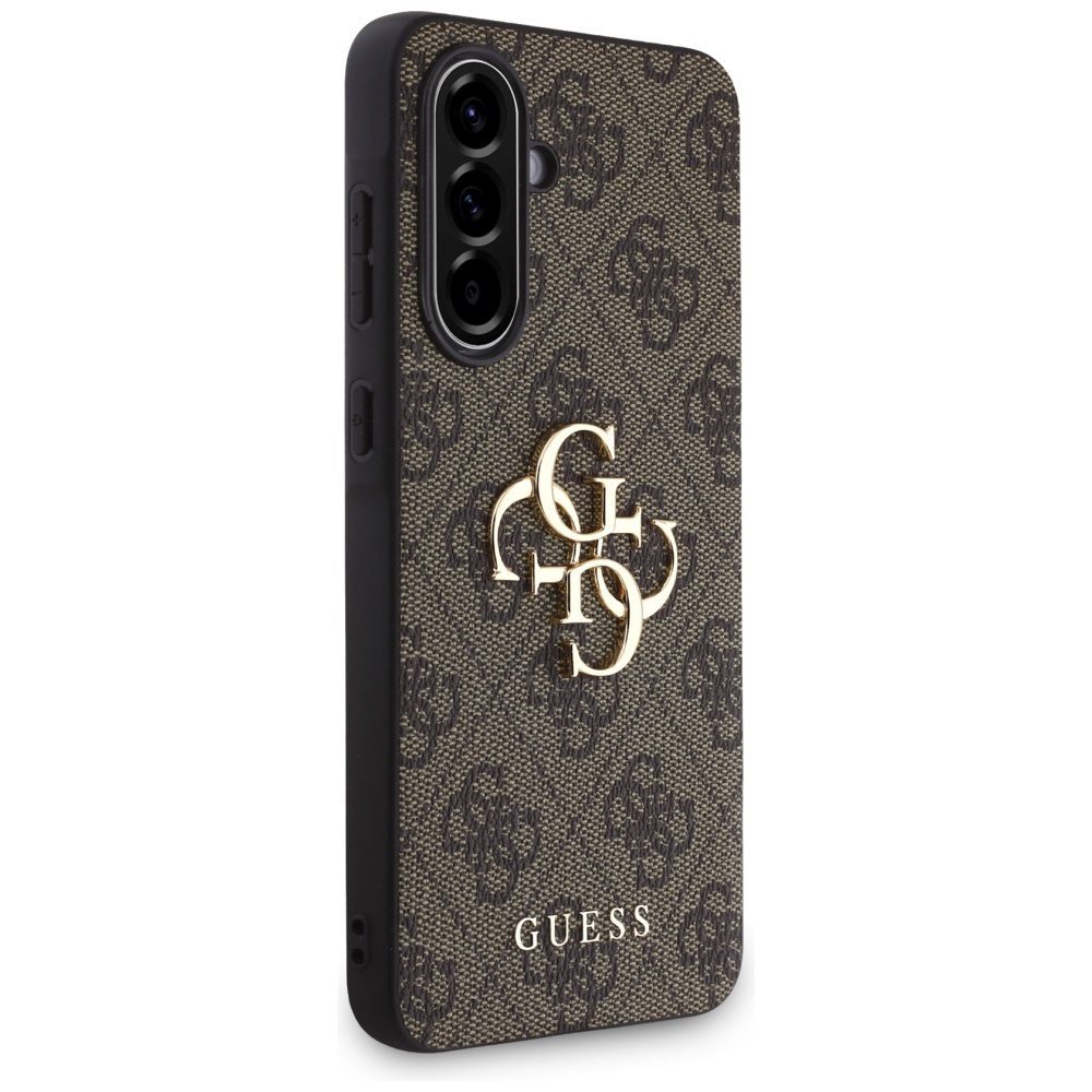 Guess HC 4G PU Big Logo Case for Samsung Galaxy A56 Brown