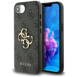 445089_oryg Guess HC 4G PU Big Logo Case for iPhone 16e Black