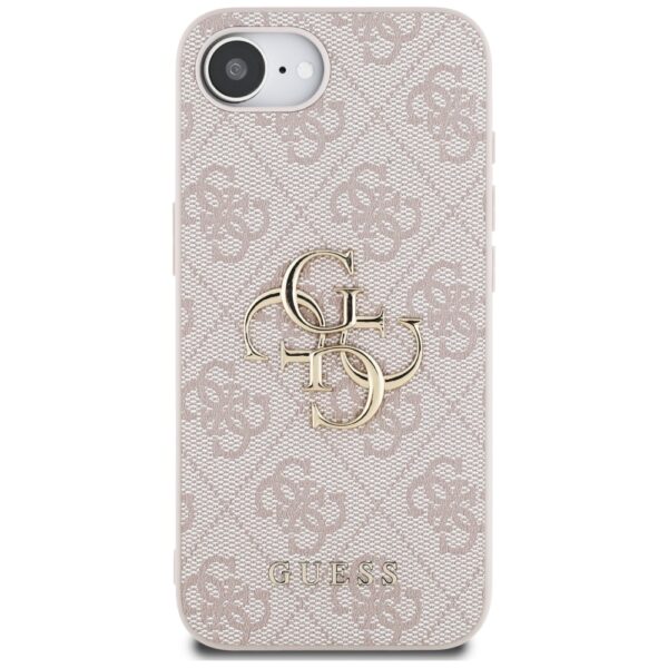 Guess HC 4G PU Big Logo Case for iPhone 16e Pink