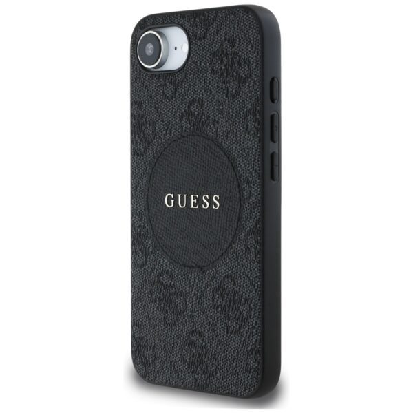 445134_oryg Guess HC MagSafe PU 4G Circle with Classic Logo case for iPhone 16e Black