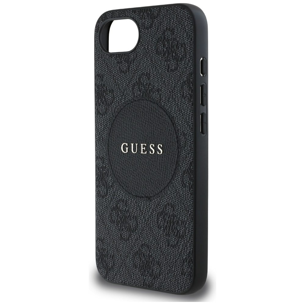 445138_oryg Guess HC MagSafe PU 4G Circle with Classic Logo case for iPhone 16e Black