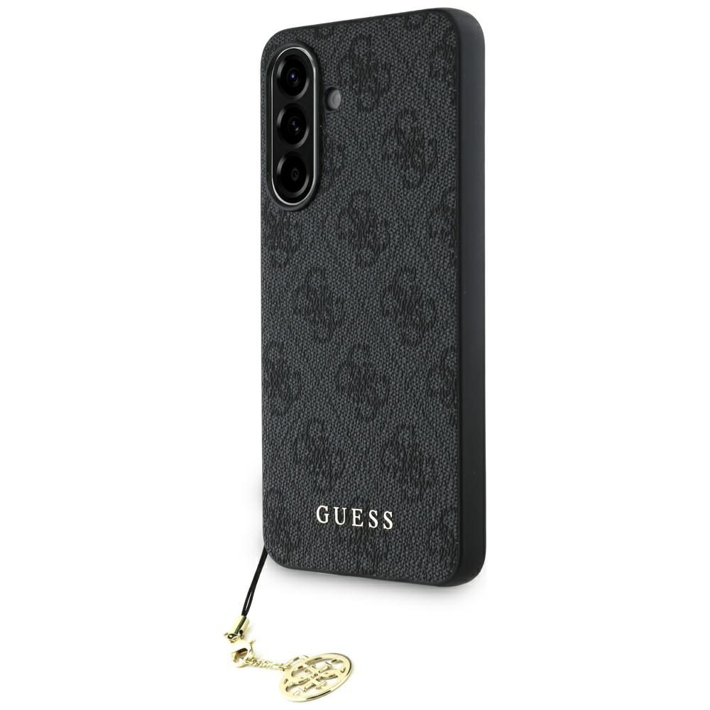 Guess HC PU 4G Charm case for Samsung Galaxy A56 Black
