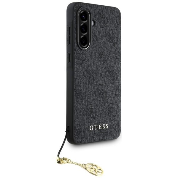 Guess HC PU 4G Charm case for Samsung Galaxy A56 Black