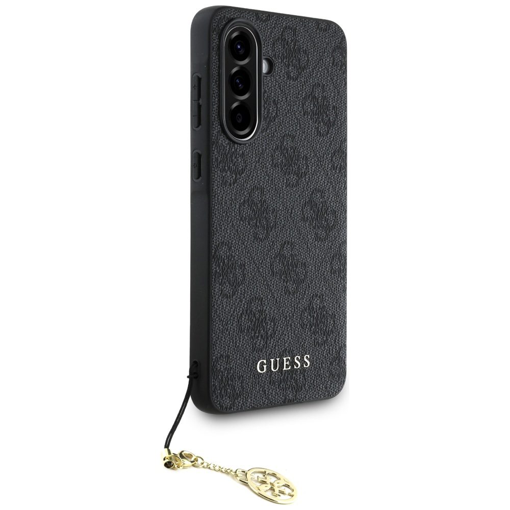 Guess HC PU 4G Charm case for Samsung Galaxy A56 Black