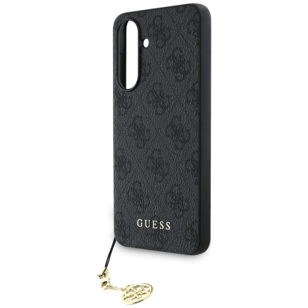 Guess HC PU 4G Charm case for Samsung Galaxy A56 Black