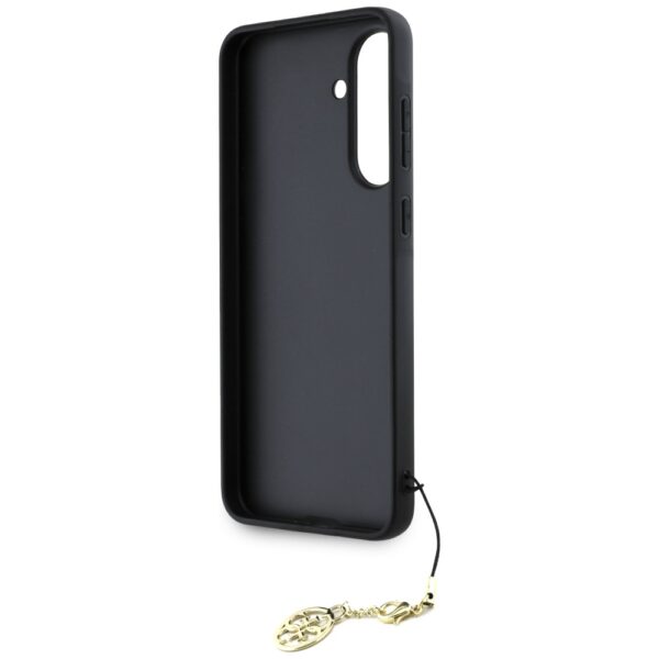 Guess HC PU 4G Charm case for Samsung Galaxy A56 Black