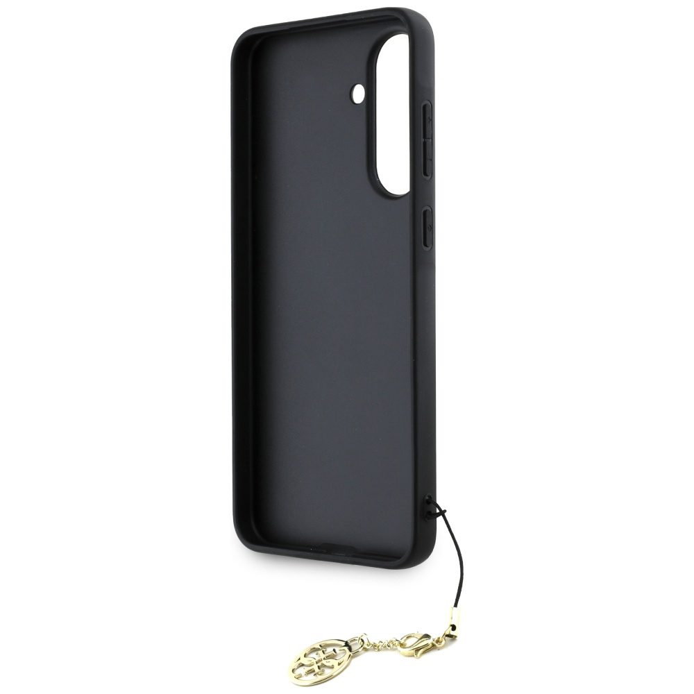 Guess HC PU 4G Charm case for Samsung Galaxy A56 Black