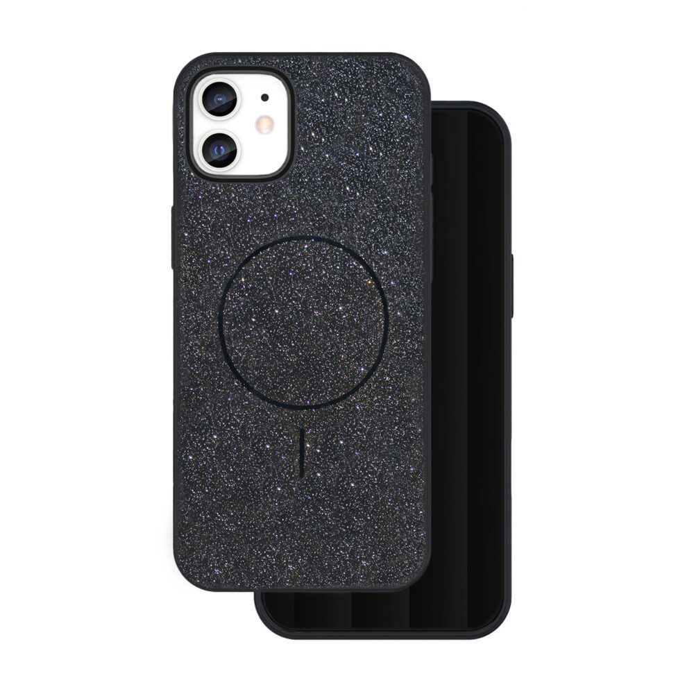 445289_oryg Glitter Thin Mag case for iPhone 12 / 12 Pro 6,1" black