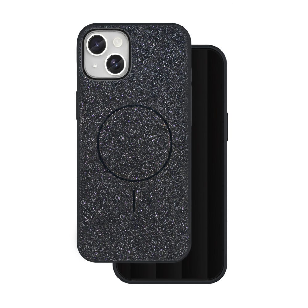 445321_oryg Glitter Thin Mag case for iPhone 14 6,1" black