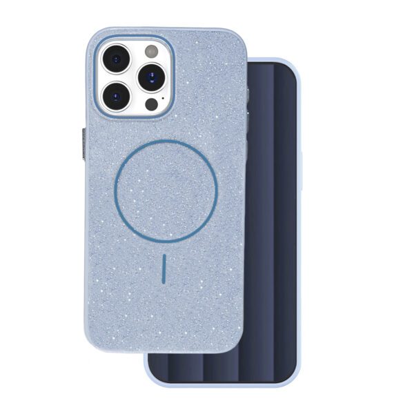 445353_oryg Glitter Thin Mag case for iPhone 16 Pro Max 6,9" blue